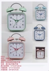 9001-9006 series desktop bell alarm clock, with light, scanning silent movement clock details Picture